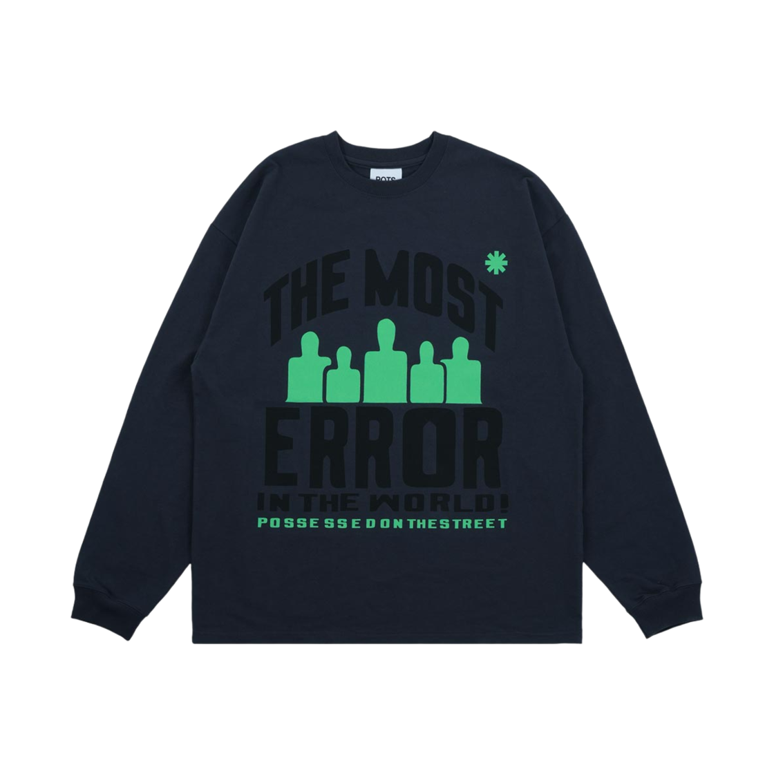 퍼츠 에러 휴먼 롱슬리브 차콜(POTS Error Human Long Sleeve Chacoal)