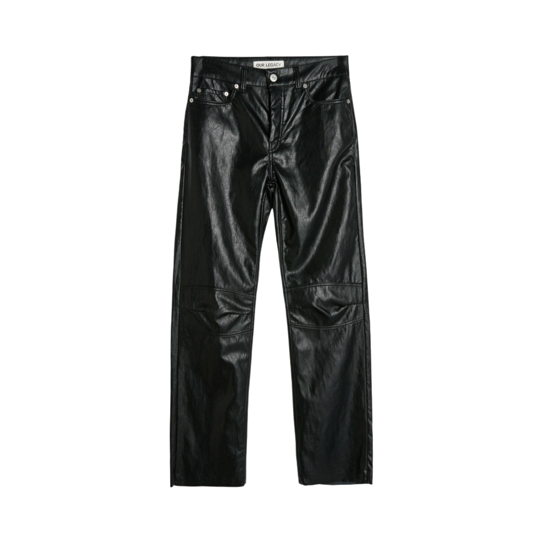 (W) 아워레가시 라이너 모토 컷 케이지 블랙 페이크 레더((W) Our Legacy Linear Moto Cut Cageian Black Fake Leather) - 1