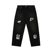 Palace P90 Baggy Jean Patch Up Black - 25SS