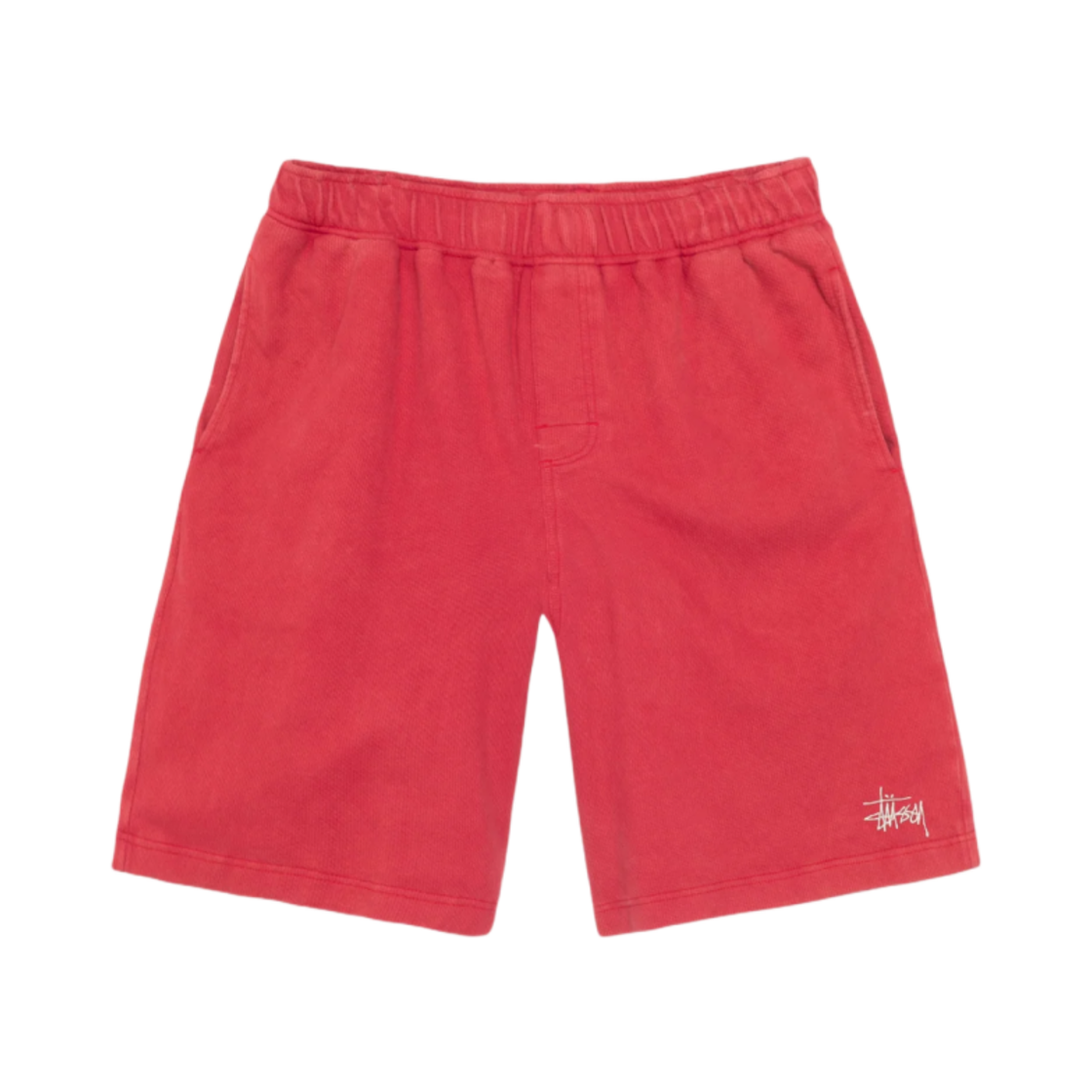 스투시 더블 레이어 저지 쇼츠 레드(Stussy Double Layer Jersey Shorts Red)