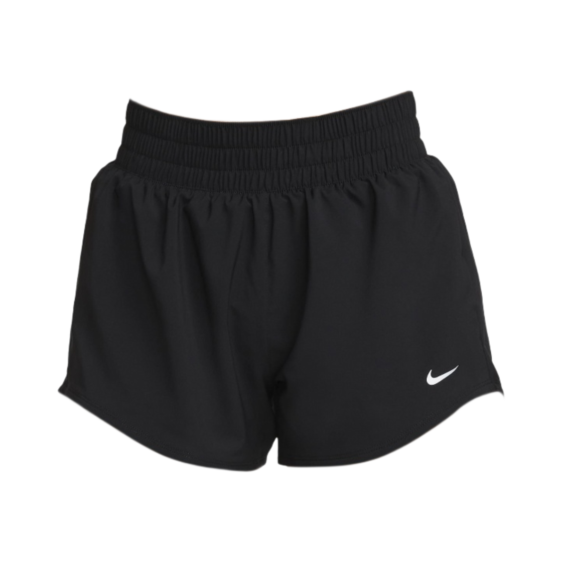 DX6010-010 (W) Nike One Dri-Fit Mid Rise 3 Inch Brief Lined Shorts Black - US/EU