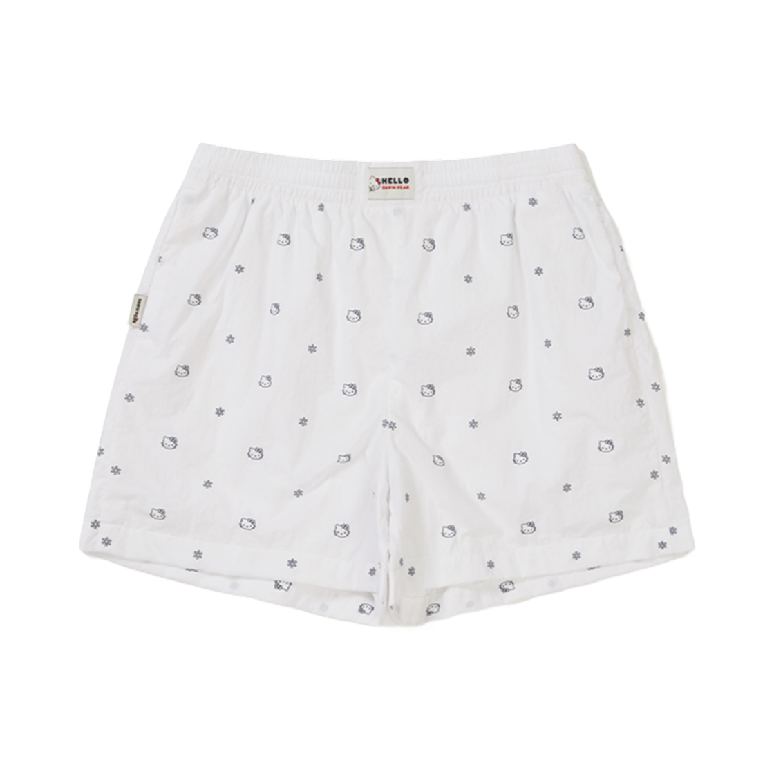 (W) 스노우피크 x 헬로 키티 숏 팬츠 화이트((W) Snow Peak x Hello Kitty Short Pants White)