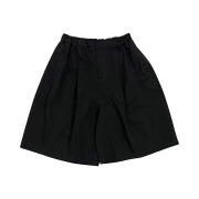 Undermycar Mu.110 Original Logo Pinched hem Banding Bermuda Shorts Black