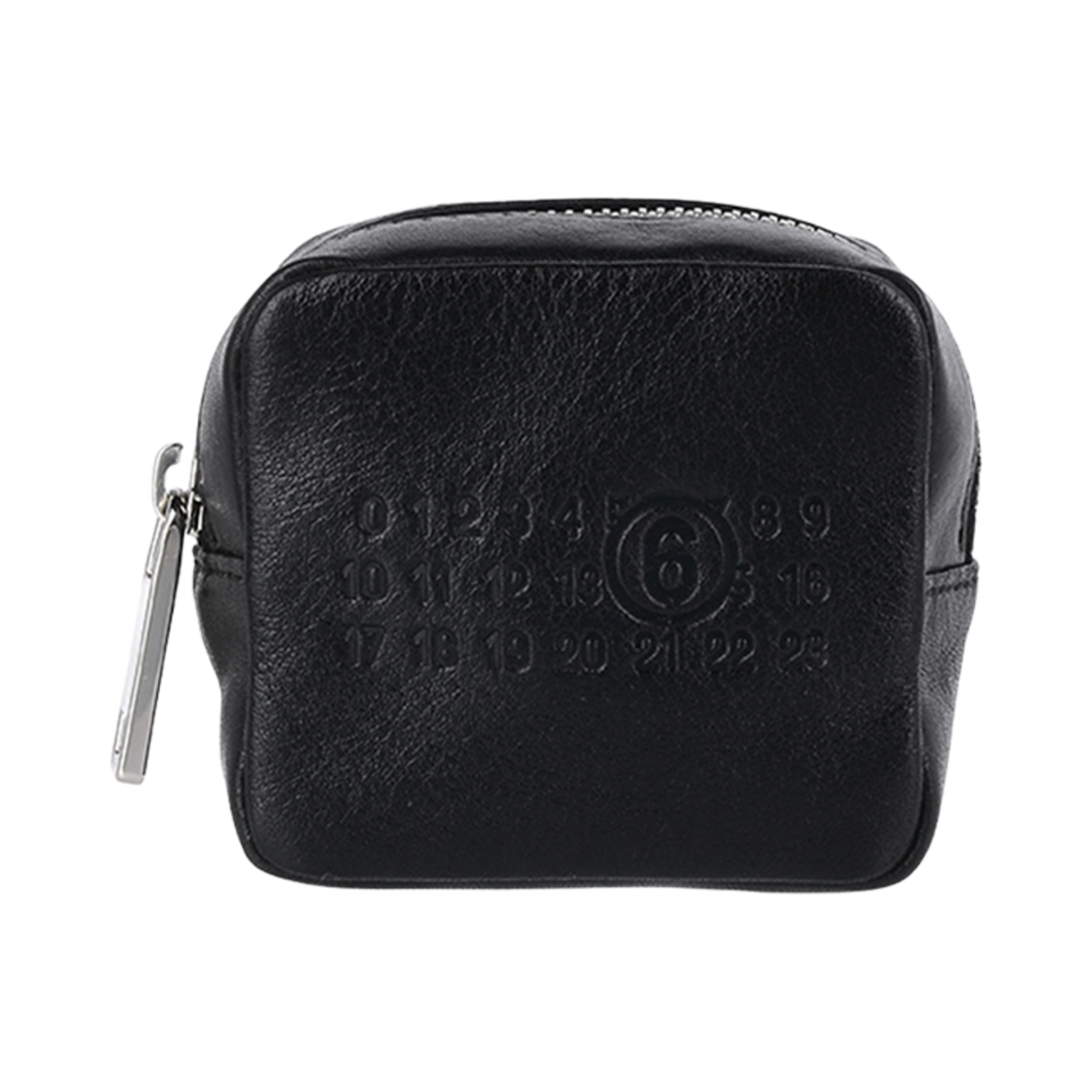 SA5UI0022P7253T8013 MM6 Maison Margiela Numbers Logo Coin Pouch Black