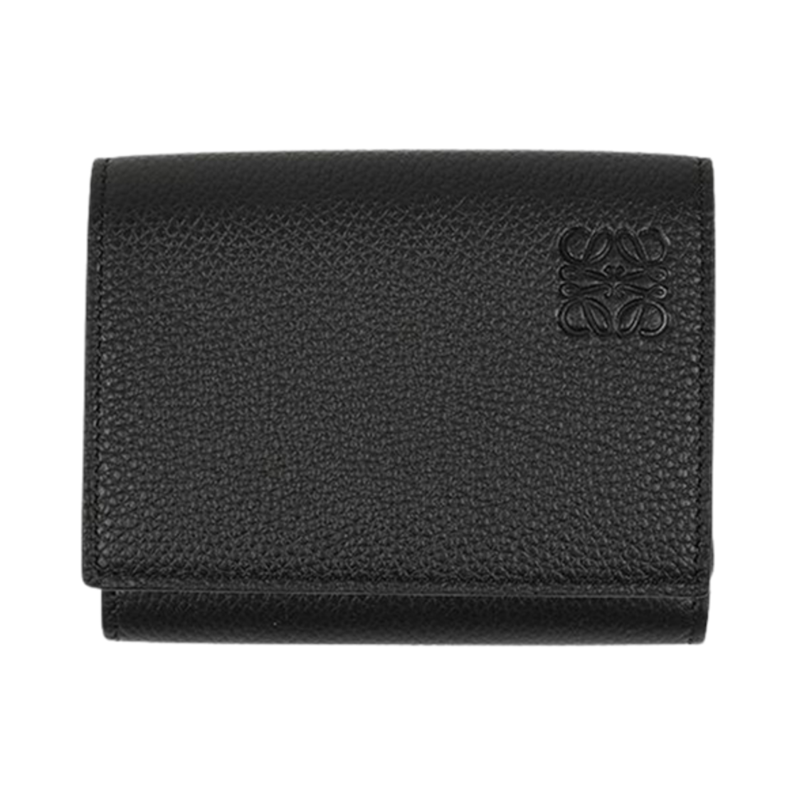 로에베 트라이폴드 월렛 인 소프트 그레인드 카프스킨 블랙(Loewe Trifold Wallet in Soft Grained Calfskin Black)