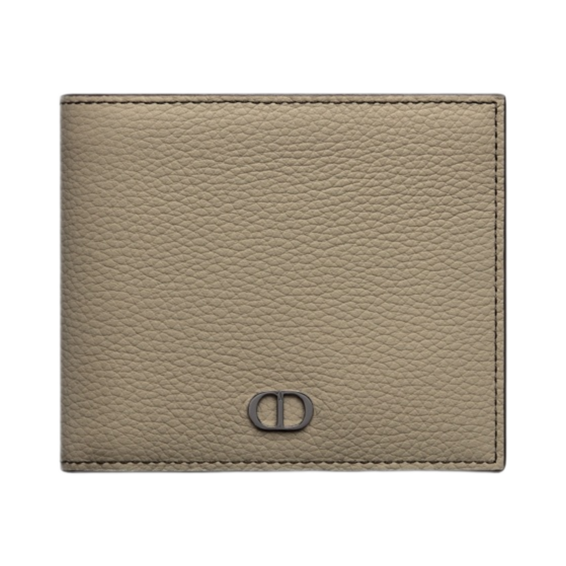 디올 컴팩트 지갑 베이지 그레인드 카프스킨 CD 아이콘 시그니쳐(Dior Compact Wallet Beige Grained Calfskin CD Icon Signature) - 1