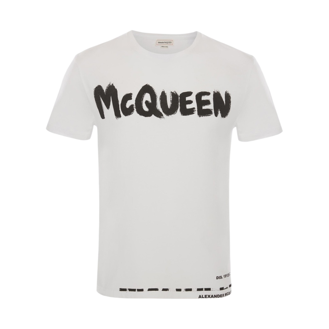 알렏산더 맥퀸 그래피티 티셔츠 화이트(Alexander McQueen Graffiti T-shirt in White) - 1