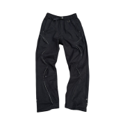 AOP Bar Tack Curve Pants Black