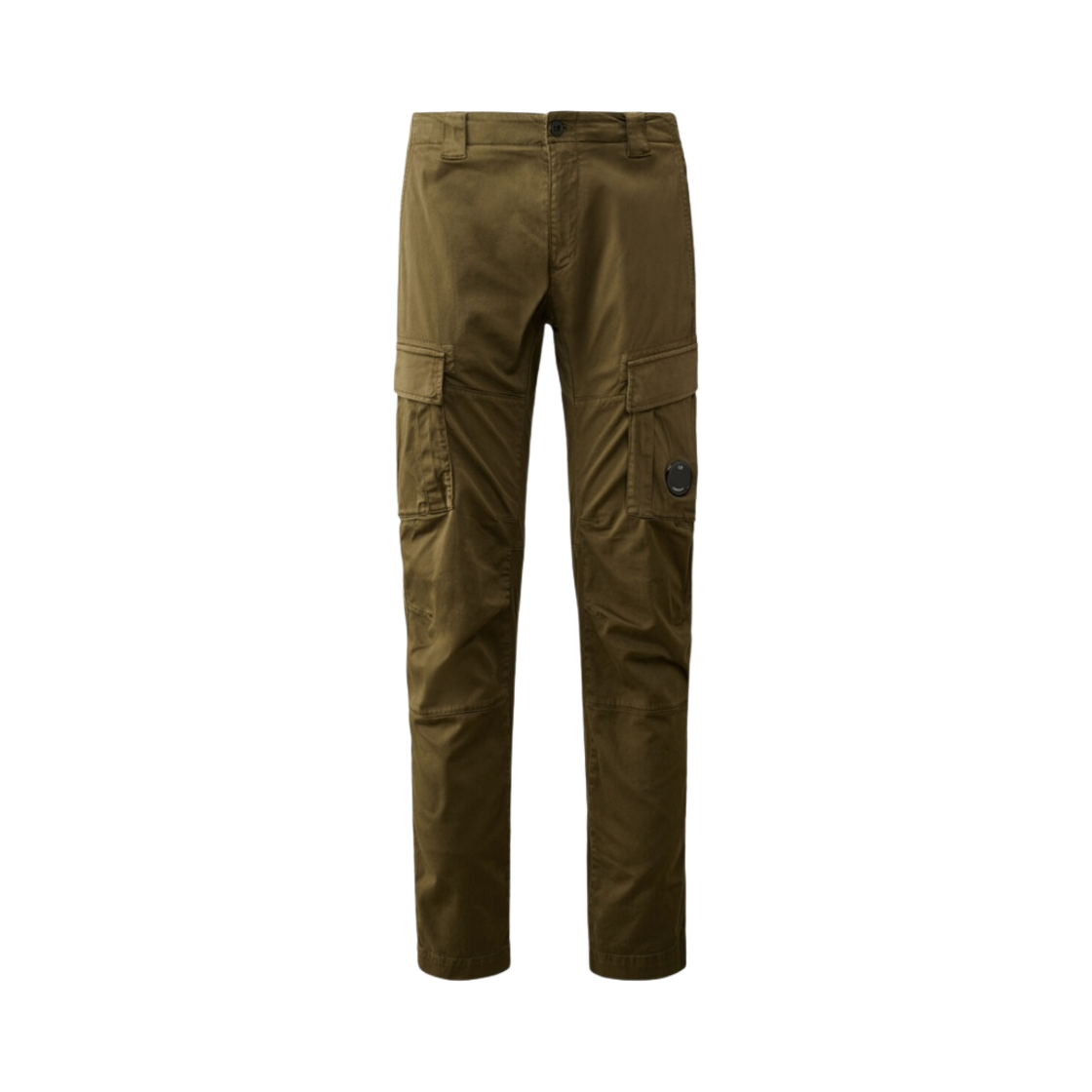 C.P. 컴퍼니 스트레치 사틴 어고노믹 렌즈 카고 팬츠 아이비 그린 - 24SS