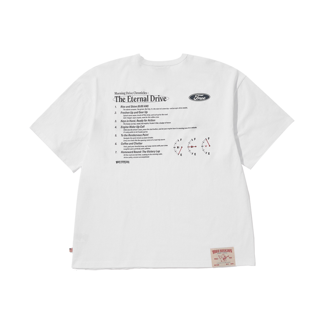 트루릴리젼 드라이브 가이드 숏 슬리브 화이트(True Religion Drive Guide Short Sleeve White)