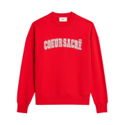 AMI Coeur Sacre Crewneck Sweatshirt Scarlet Red