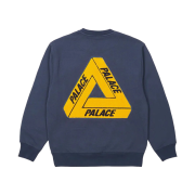 Palace Fleece Tri-Ferg Crew Navy - 23SS