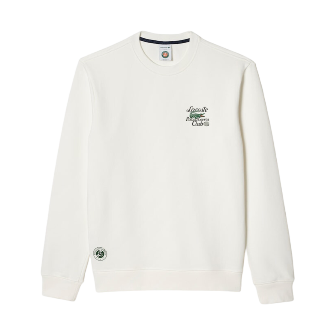 라코스테 롤랑 가로스 크루넥 풀오버 화이트(Lacoste Roland Garros Crewneck Pullover White) - 1