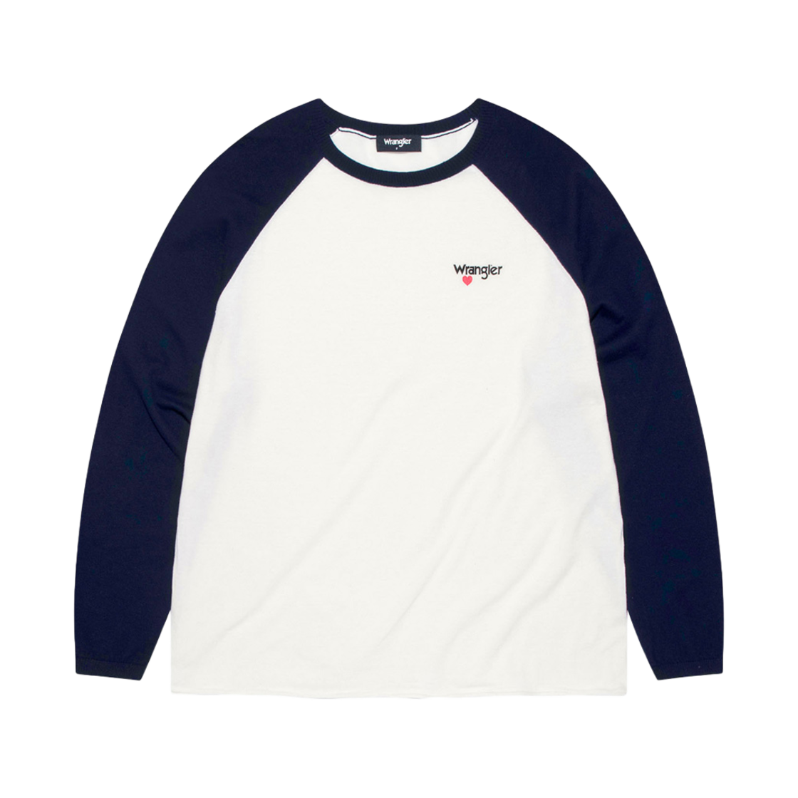 랭글러 (W) 래글런 롱 슬리브 니트 네이비(Wrangler (W) Raglan Long Sleeve Knit Navy)