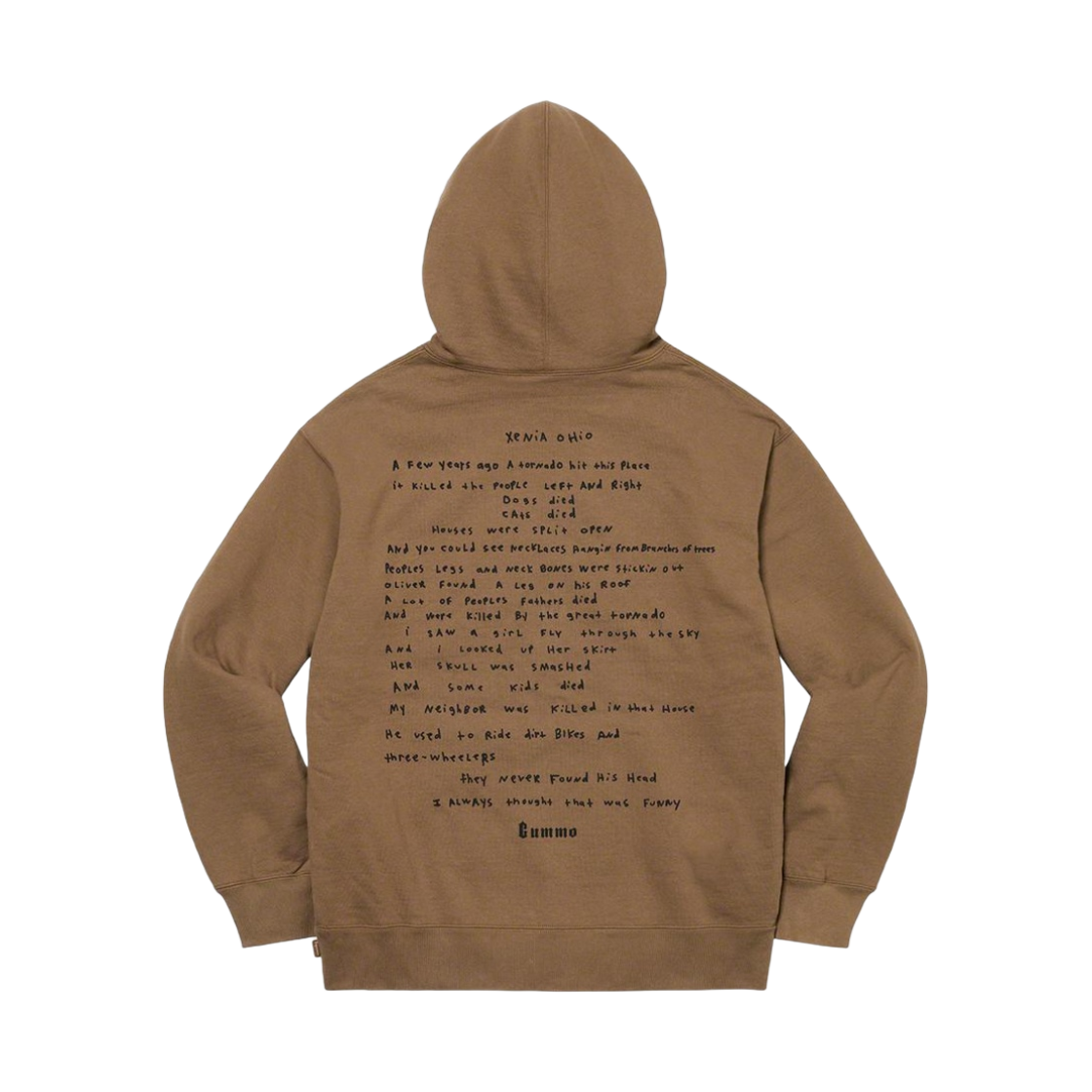 슈프림 x 구모 후드 스웨트셔츠 올리브 브라운 - 22SS(Supreme x Gummo Hooded Sweatshirt Olive Brown - 22SS) - 2