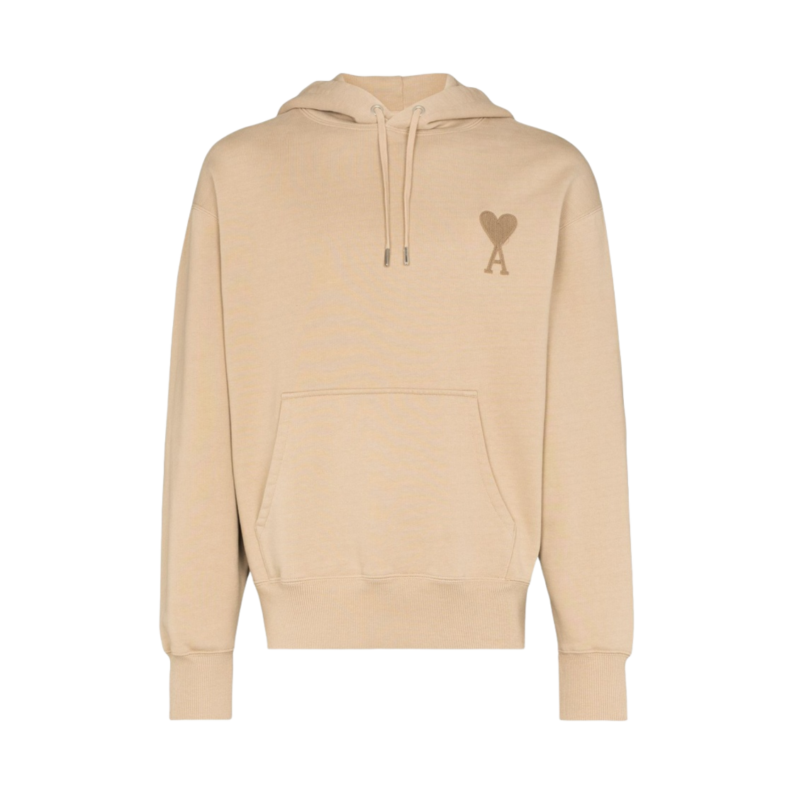 A21HJ058-747-250 AMI de Coeur Tone-On-Tone Hoodie Beige