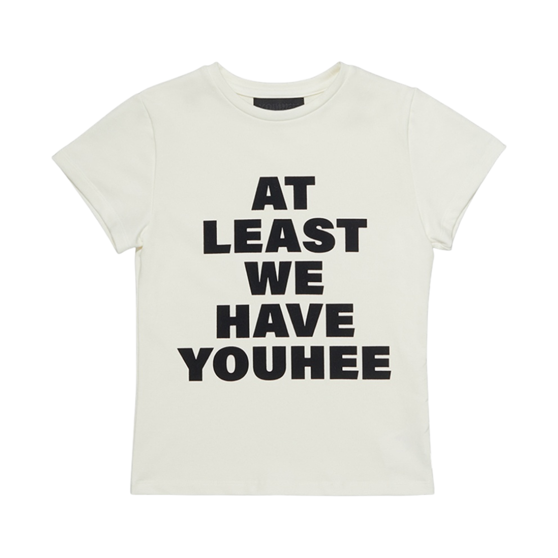 (W) 유희 레터링 티셔츠 화이트((W) Youhee Lettering T-Shirt White)