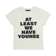 (W) Youhee Lettering T-Shirt White