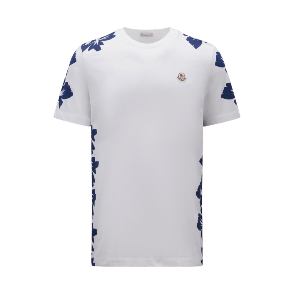 몽클레르 플라워 프린트 티셔츠 옵티컬 화이트 - 23SS(Moncler Flower Print T-Shirt Optical White - 23SS) - 1