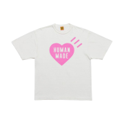 Human Made Heart T-Shirt White Pink - Harajuku Store Exclusive