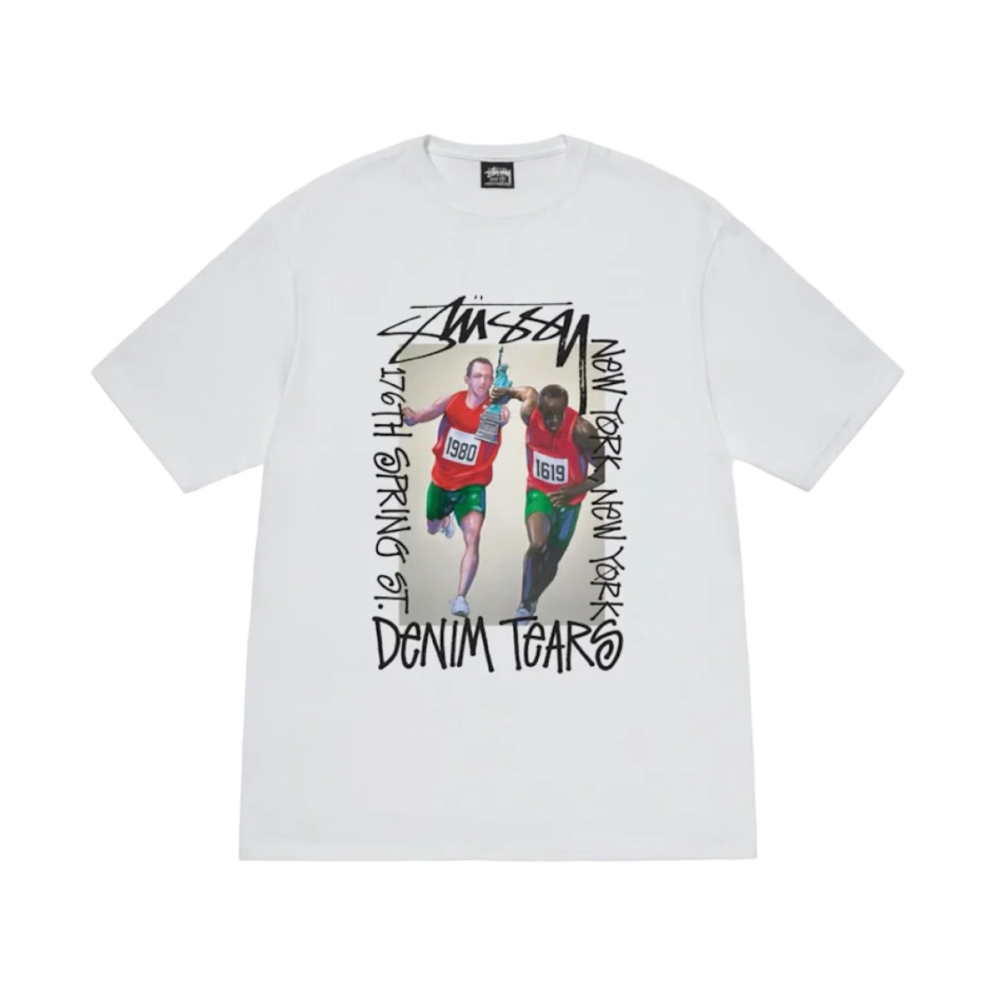 ★関税込★Stussy★Stussy x Denim Tears Farmers Blvd. T-Shirt Stussy x Denim Tears Farmers Blvd Tee 