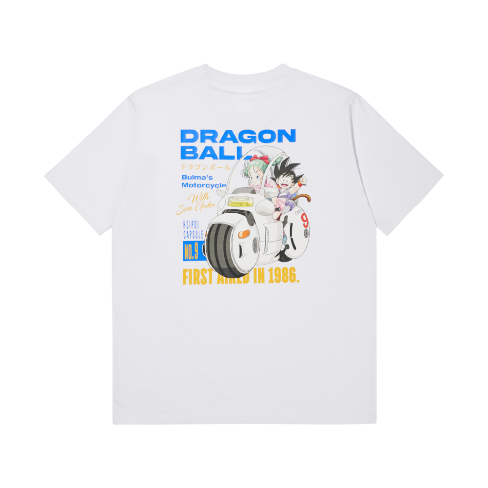 드래곤볼 그래픽 티셔츠 Vol.2 바이크 화이트(DB Graphic T-shirt VOL.2 Bike White)