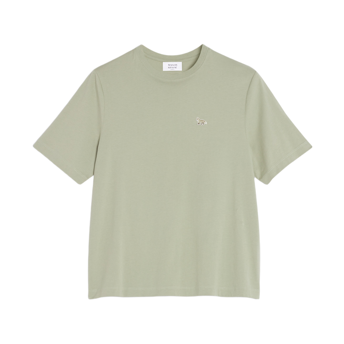 OW00107KJ0008-0094 (W) Maison Kitsune Baby Fox Patch Comfort T-Shirt Court Green