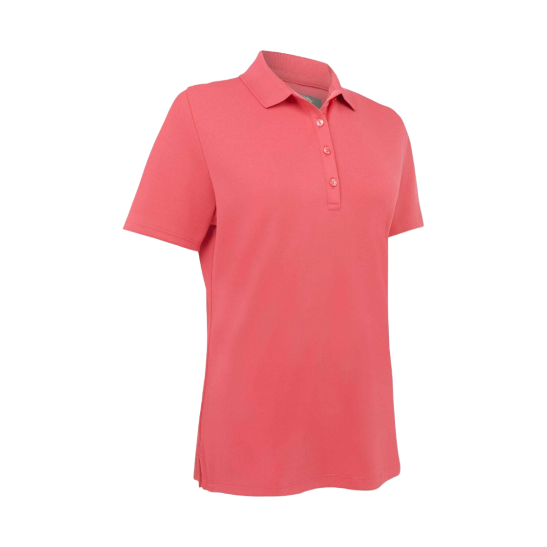 (W) 캘러웨이 솔리드 스윙 테크 폴로 핑크 피콕((W) Callaway Solid Swing Tech Polo Pink Peacock)