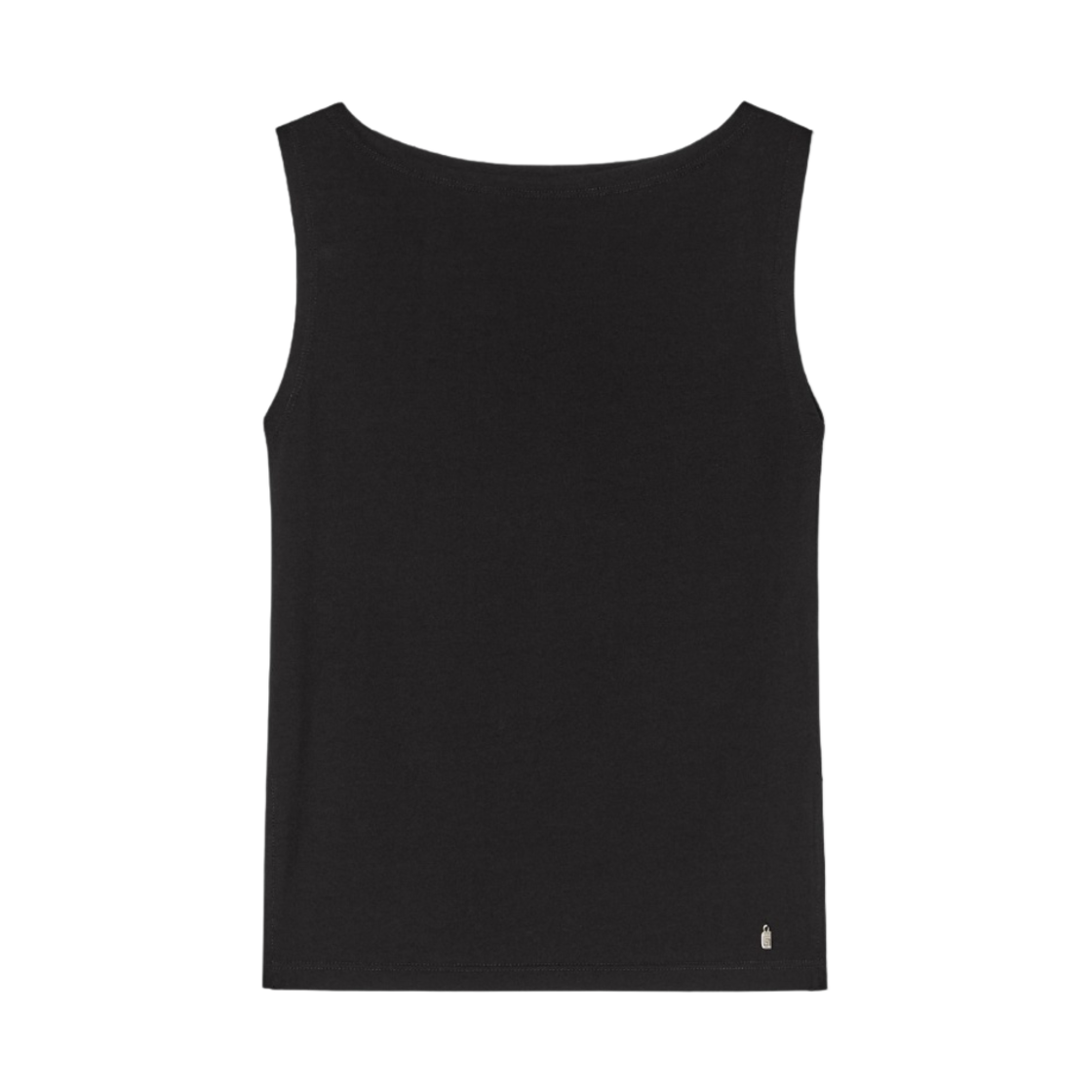 (W) 글로니 힐 슬릿 슬리브리스 탑 블랙((W) Glowny Hill Slit Sleeveless Top Black) - 1