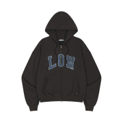 (W) Low Classic Low Soft Sweat Zip-Up Hoodie Charcoal