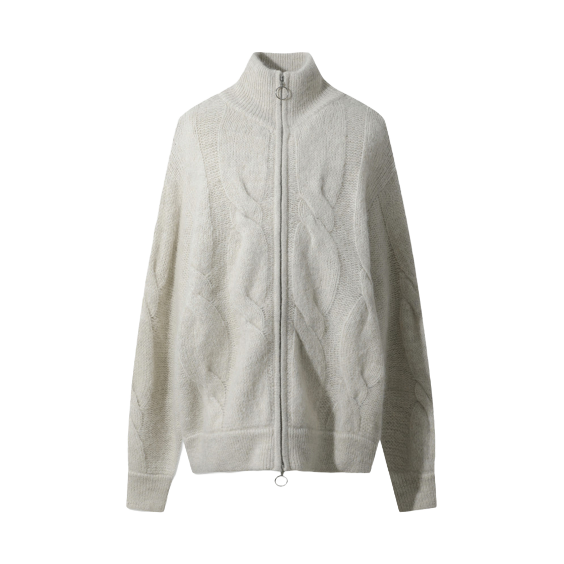 IRWCW24065BEX Iro Cloutspe Alpaca Hairy V-Neck Cardigan Ivory