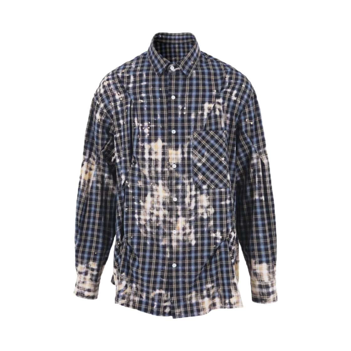 - Nos Couleurs Bleached Bite Shirts Navy