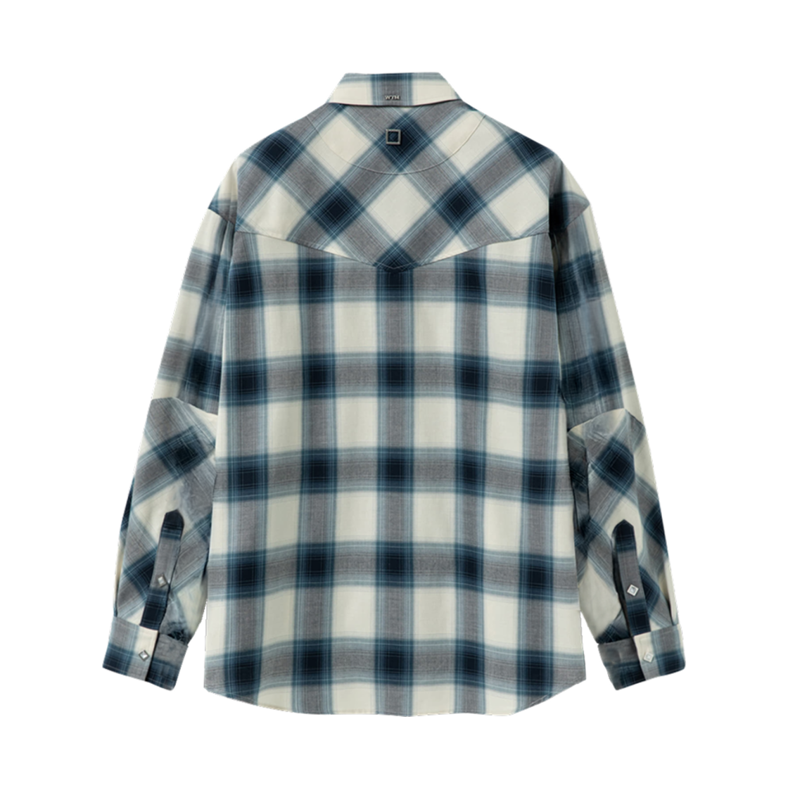 우영미 웨스턴 체크 셔츠 블루 - 25SS(Wooyoungmi Western Check Shirt Blue - 25SS) - 2