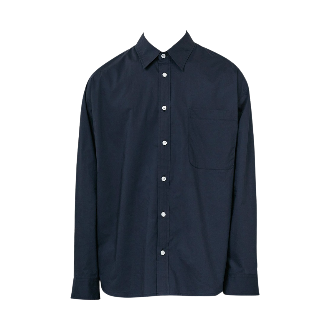 타이핑 미스테이크 플라워 크로쉐 엘보우 패치 셔츠 다크 네이비(Typing Mistake Flower Crochet Elbow Patch Shirts Dark Navy)