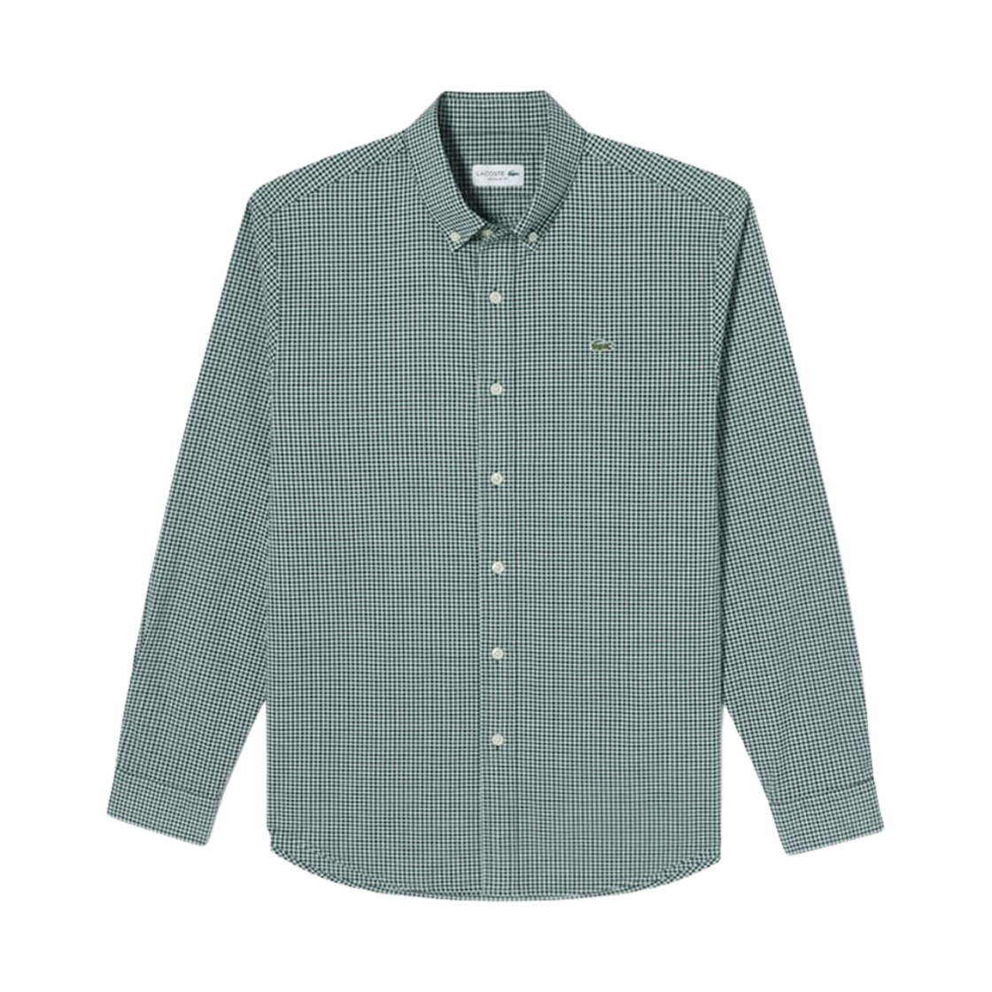 라코스테 옥스포드 나노 깅엄 체크 셔츠 그린(Lacoste Oxford Nano Gingham Check Shirt Green) - 1