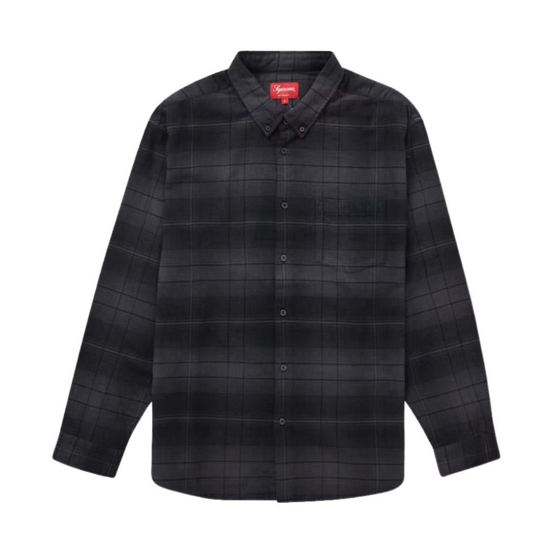 슈프림 쉐도우 플래드 플란넬 셔츠 블랙 - 23SS(Supreme Shadow Plaid Flannel Shirt Black - 23SS) - 1