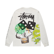 Stussy Strike Pigment Dyed LS T-Shirt Natural