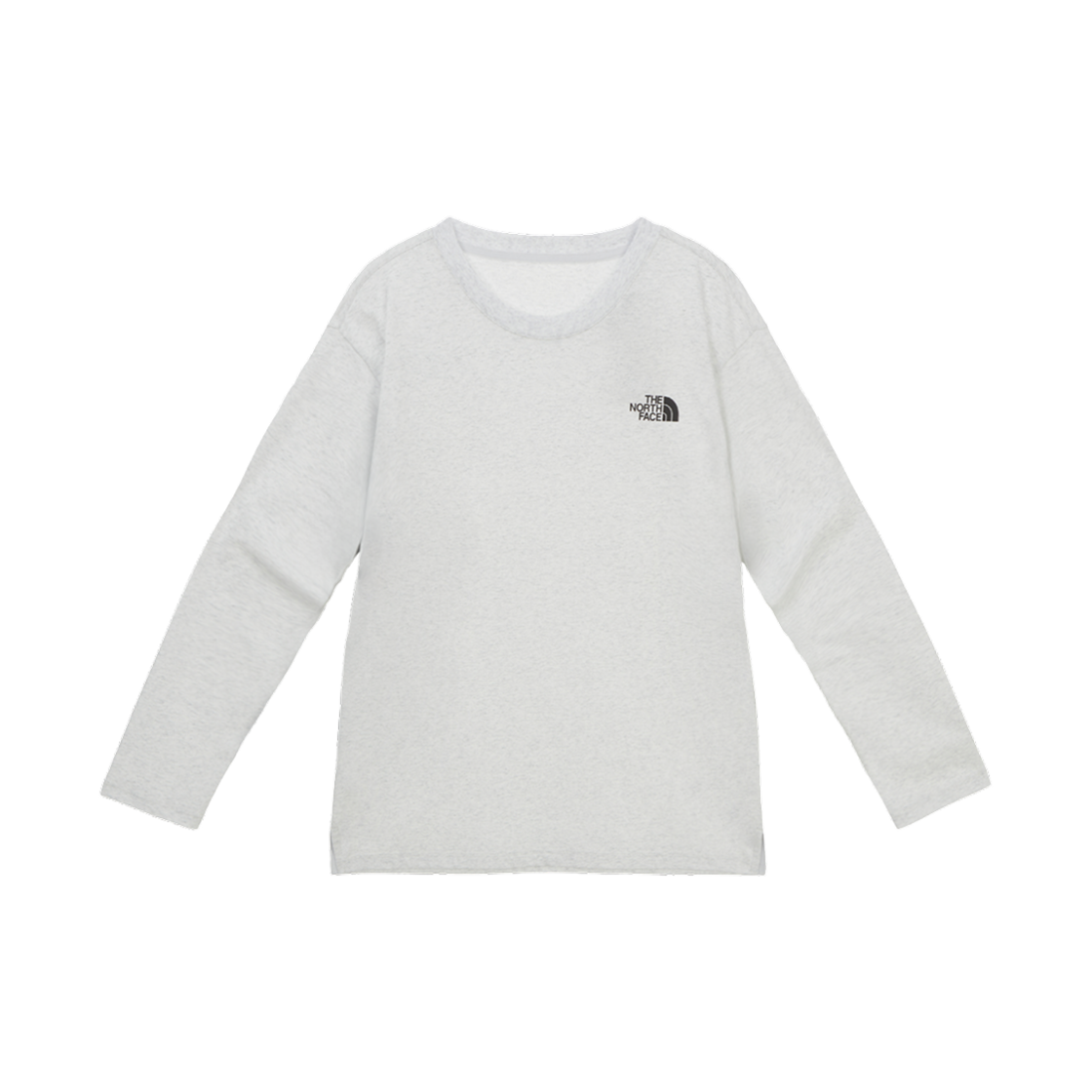 NT7TR10C The North Face Brenta L/S Round T-Shirt Melange Grey - 25SS