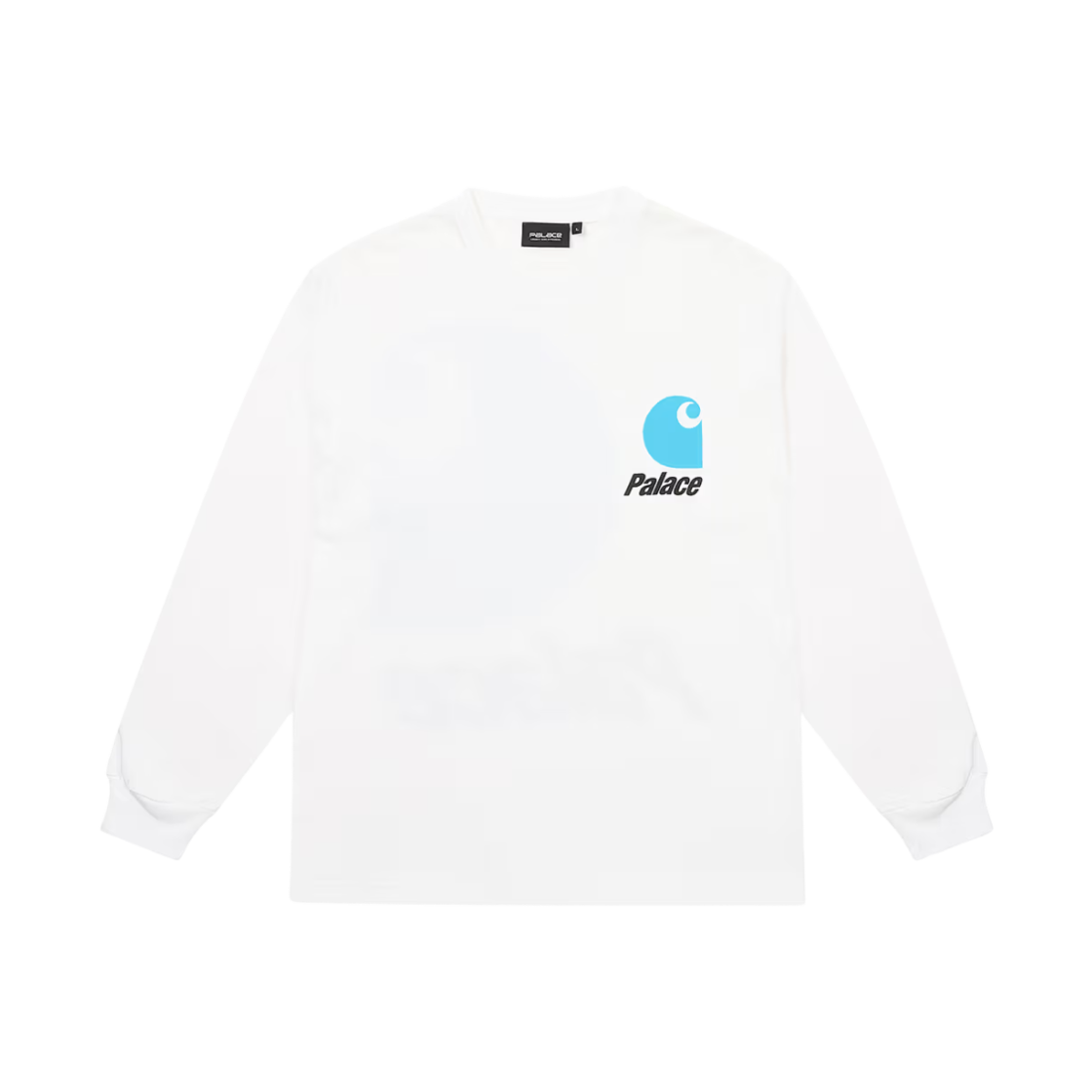 팔라스 x 칼하트 WIP 로고 롱슬리브 화이트 - 24FW | Palace | KREAM