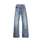 Jacquemus Le de Nimes Suno Bootcut Jeans Destroyed Blue