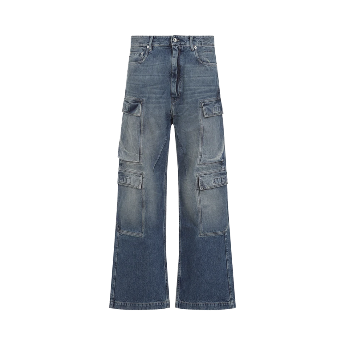 릭 오웬스 다크쉐도우 더블 카고 진 워시드 인디고(Rick Owens Drkshdw Double Cargo Jeans Washed Indigo)
