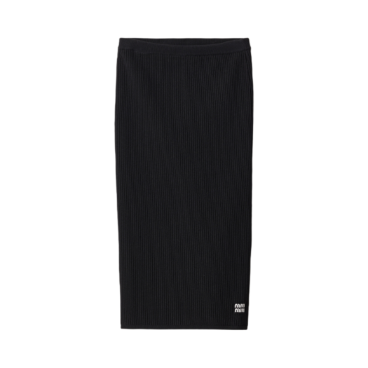 Miu Miu Viscose Skirt Black