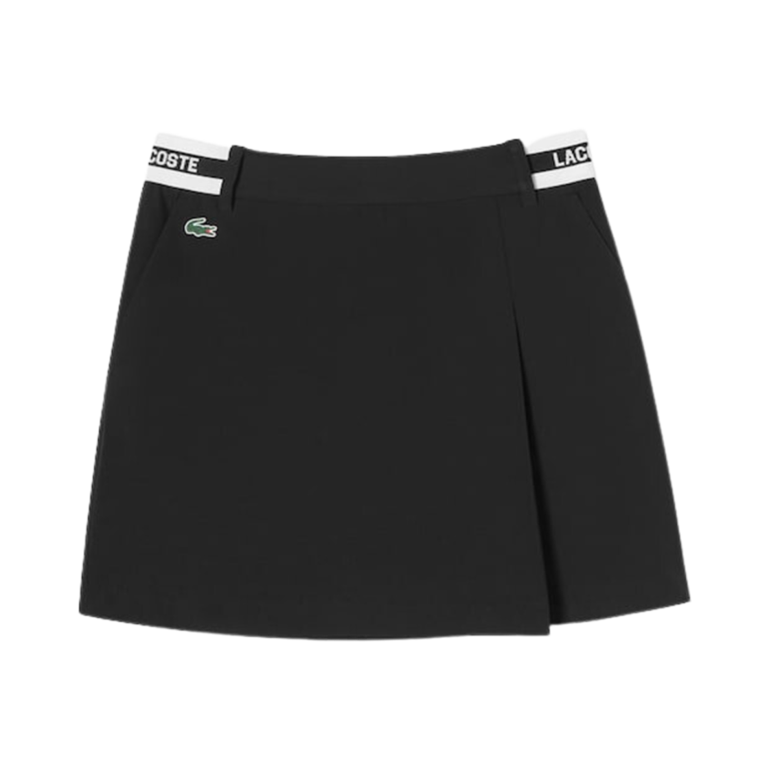 (W) 라코스테 골프 미니 스커트 블랙((W) Lacoste Golf Mini Skirt Black) - 1