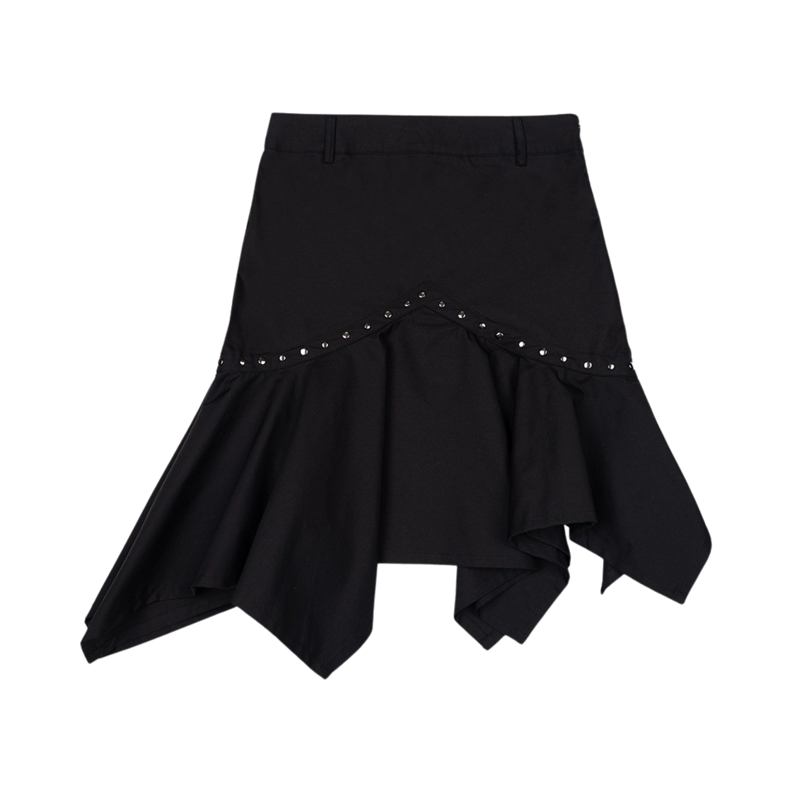 미디어(82) 애시메트릭 리벳 스커트(MEDIA(82) Asymmetric Rivet Skirt)