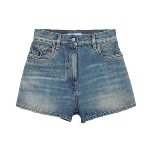 GFP535-1703-F0008 (W) Prada Denim Shorts Navy