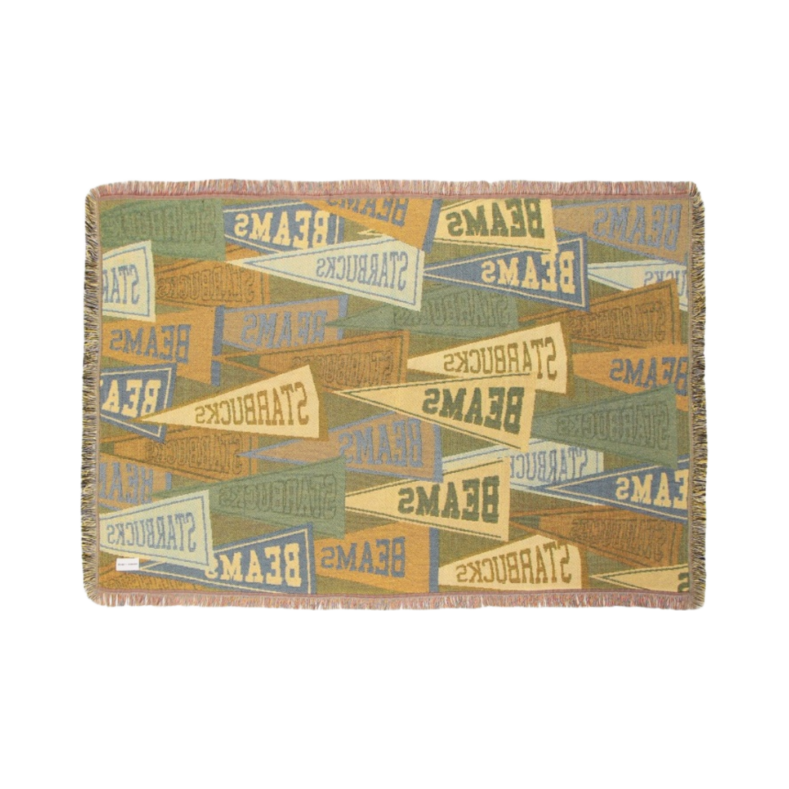 스타벅스 x 빔즈 쓰로우 블랭킷 패넌트 디자인 베이지(Starbucks x Beams Throw Blanket Pennant Design Beige) - 2