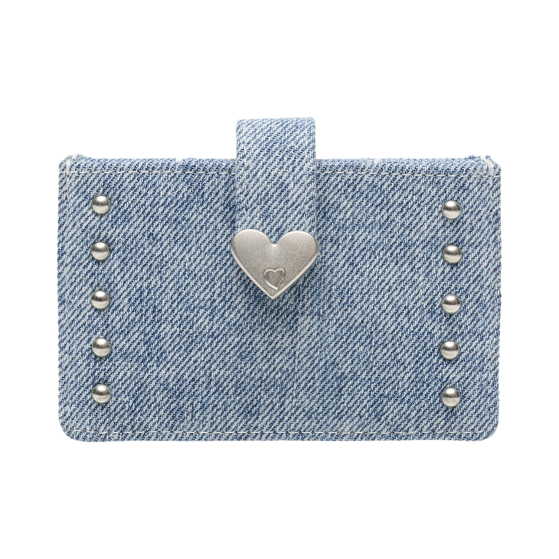 르마스크 페어 3단 아코디언 웨스턴 명함 카드지갑 데님(Le Masque Pair 3-Layer Accordion Western Card Wallet Denim)