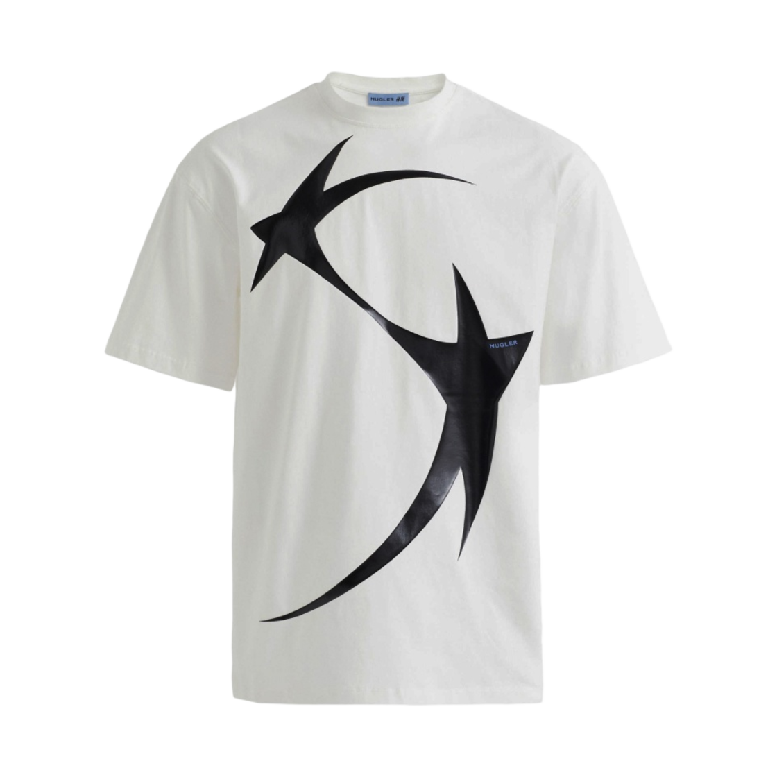 에이치앤엠 x 뮈글러 프린티드 티셔츠 화이트(H&M x Mugler Printed T-Shirt White)