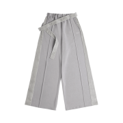 OJOS Belt Wide Sweat Pants Grey