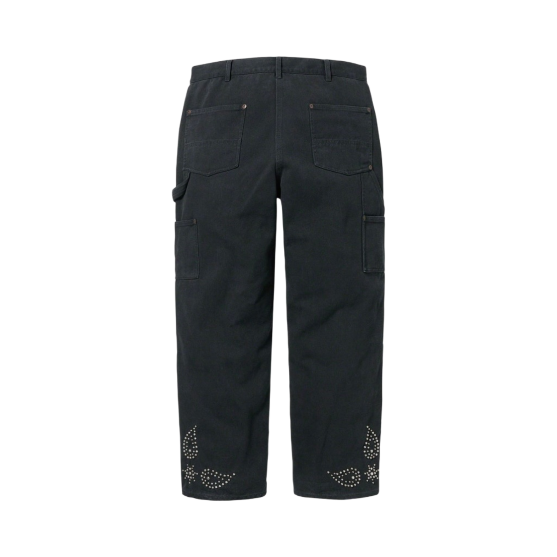 슈프림 페이즐리 스터드 더블 니 페인터 팬츠 블랙 - 23FW(Supreme Paisley Studded Double Knee Painter Pants Black - 23FW) - 2